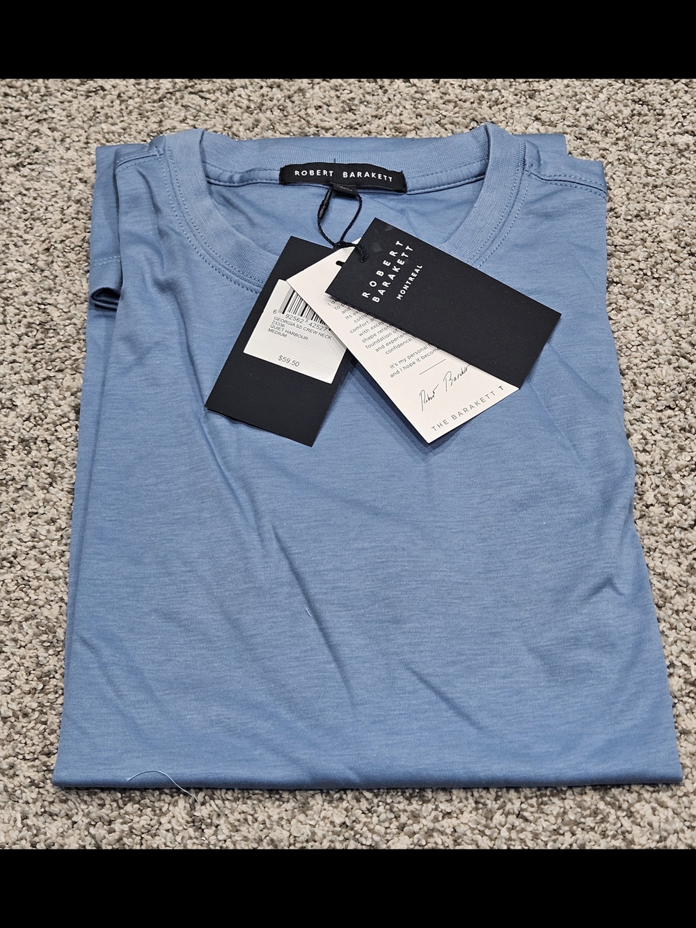 Robert Barakett Men’s Sky Blue Crewneck Tee